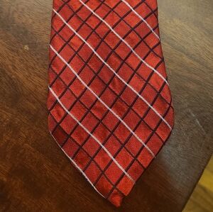 IZOD Red Plaid Men's Tie